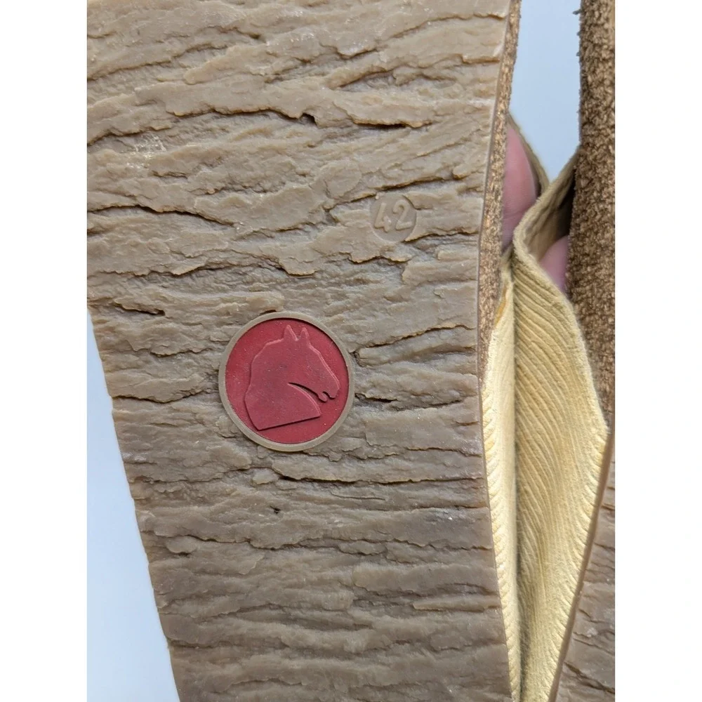 Haflinger Bio Conny Women's Size 42‎ / 11 Sandals 819018-1558 Yellow Leather